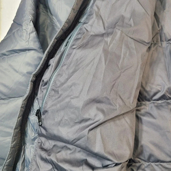 Marmot Stockholm II Down Puffer Jacket Mens Large Onyx Gray Quilted Pockets FLAW - Picture 4 of 10